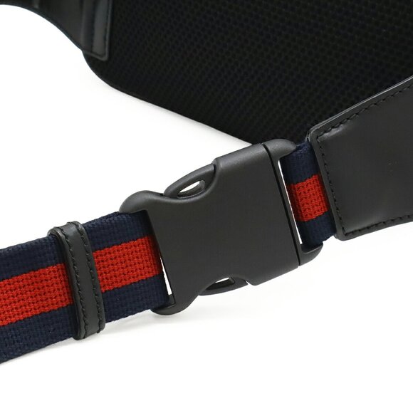 GUCCI Black Leather Fanny Pack Mini Bags